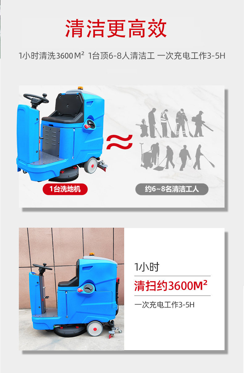 涪陵驾驶式洗地机更适合用在高铁站